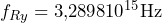 f_{Ry} = 3{,}2898&middot;10^{15}\text{Hz}