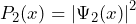 P_2 (x) = \left| \Psi_2 (x) \right|^2